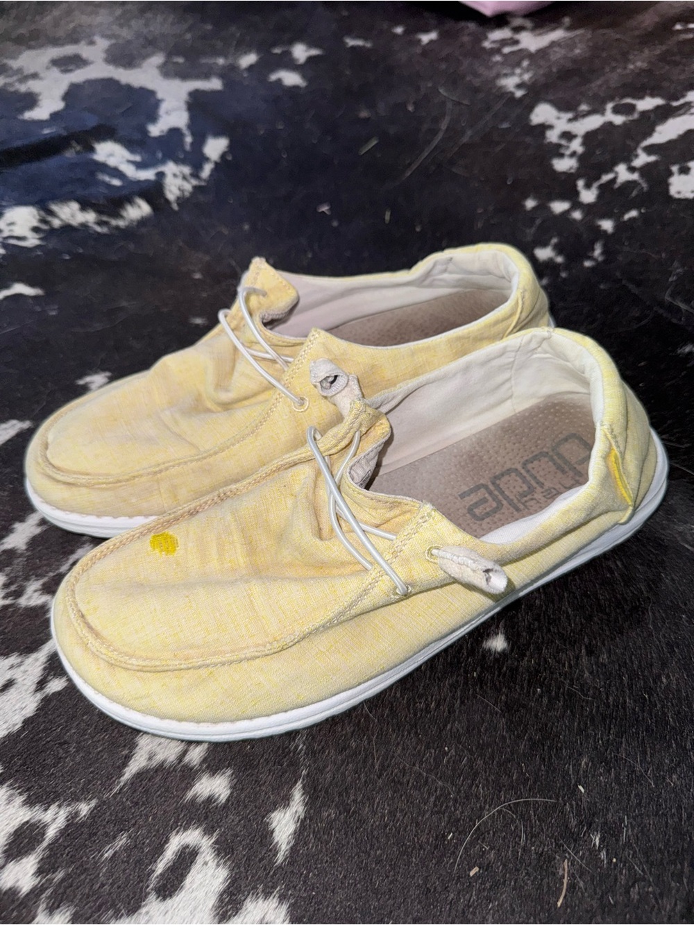 Women’s Yellow Hey Dude Shoes